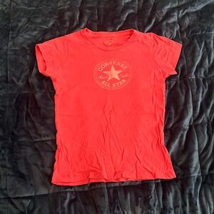 Pink Vintage Converse Tee / Baby Tee